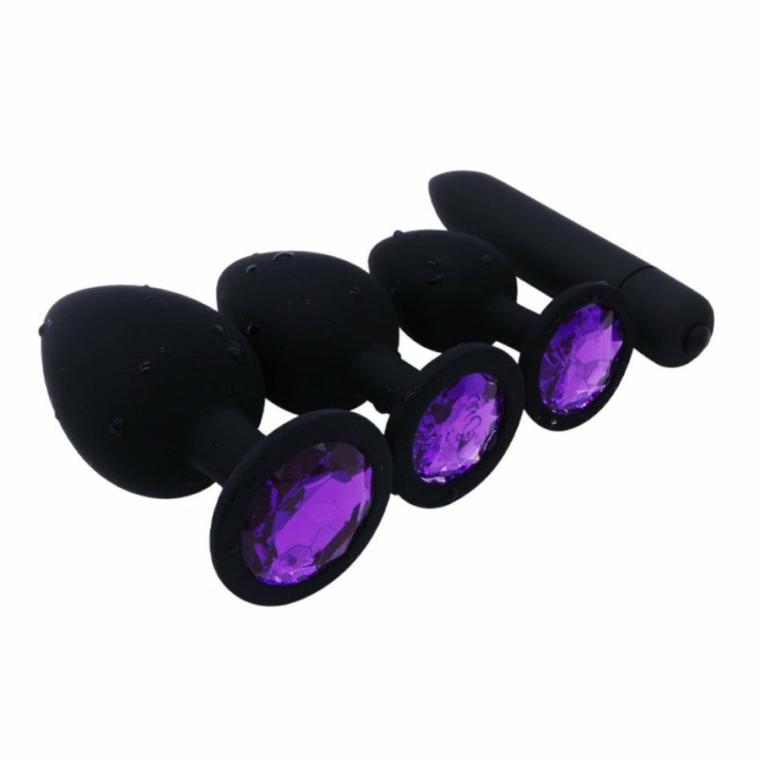 Aesthetic Amethsyt Plug Set (3 Piece) Butt Plugs