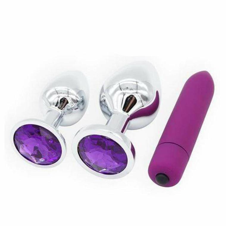 Amethyst Anal Kit (3 Piece) Butt Plugs