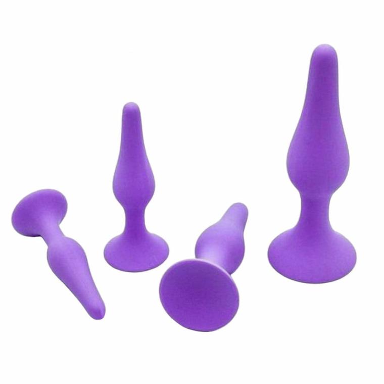 Beginner Small Silicone Butt Plug Training Set (4 Piece) Butt Plugs