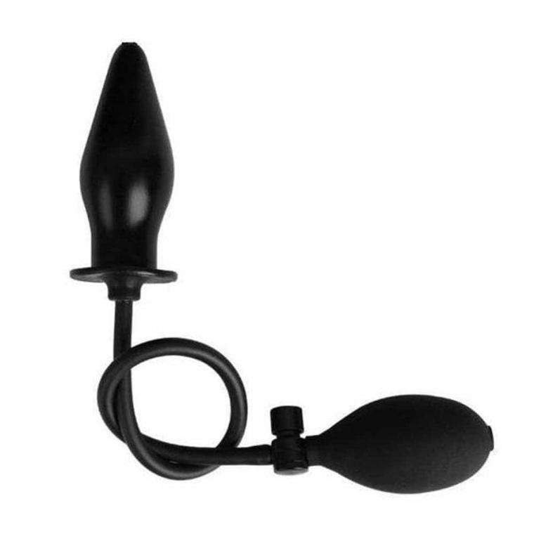 Black Inflatable Pump Up Silicone Butt Plugs