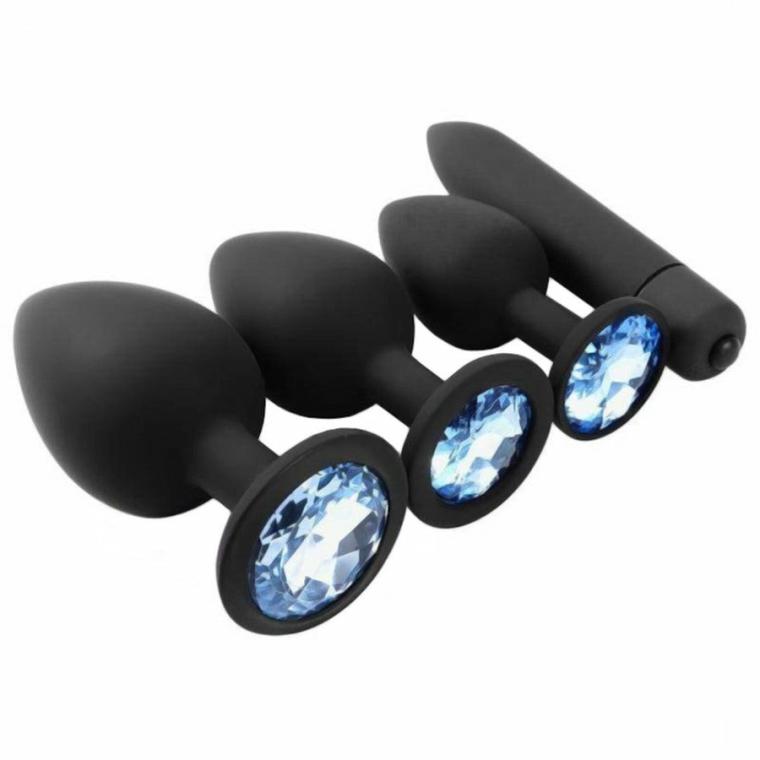 Diamond Plug Set (4 Piece) Butt Plugs