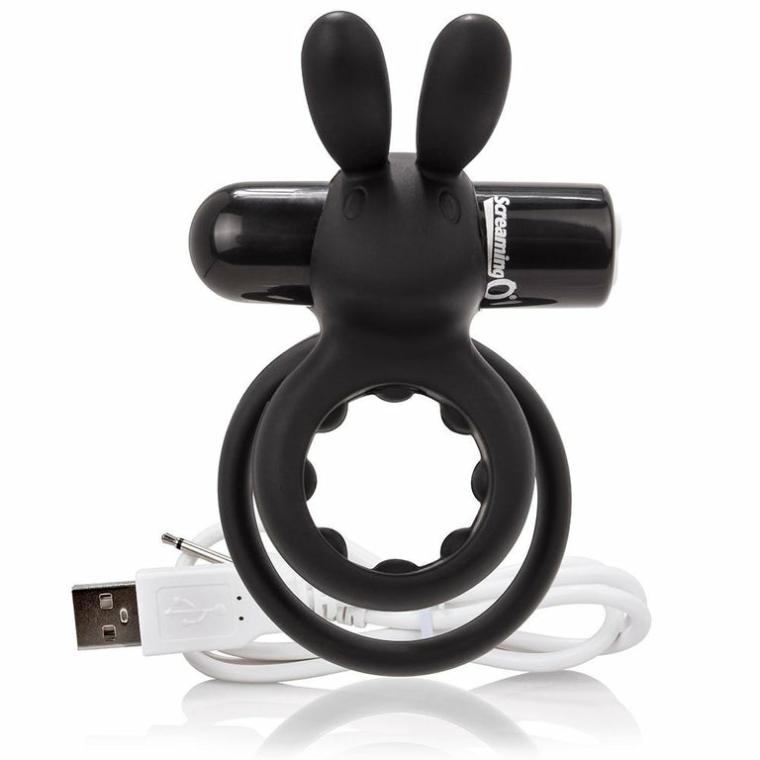 Double Rabbit Rechargeable Cock Ring Vibrator Cock Rings