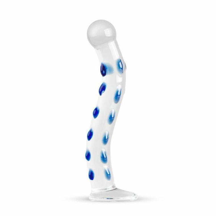 G-Spot & Prostate Handmade Glass Dildo 8.9 Inch Dildos