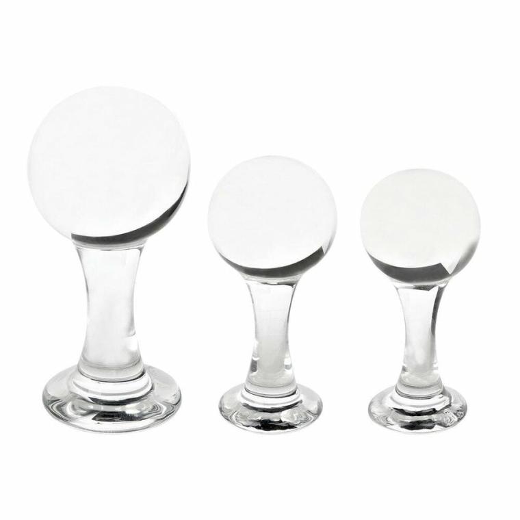 Huge Clear Crystal Ball Plug Butt Plugs