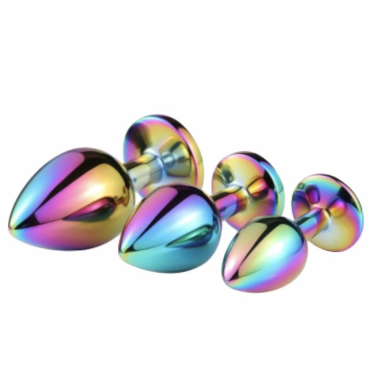 Jeweled Rainbow Set (3 Piece) Butt Plugs