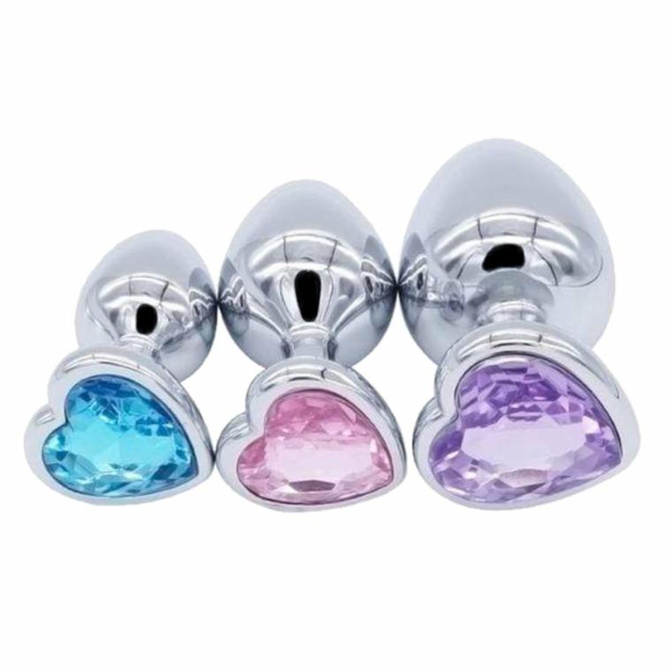 Keys To Princess’s Heart Plug Set (3 Piece) Butt Plugs Black