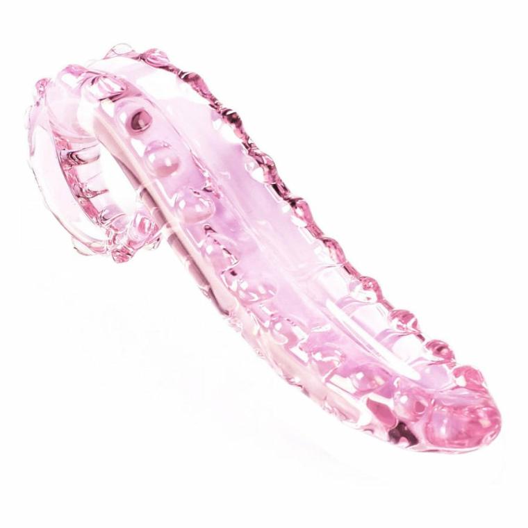 Pink Tentacle Glass Dildo Anal Toys