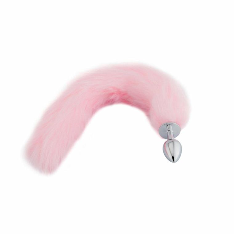 Pink Wolf Tail Plug 16″ Tails