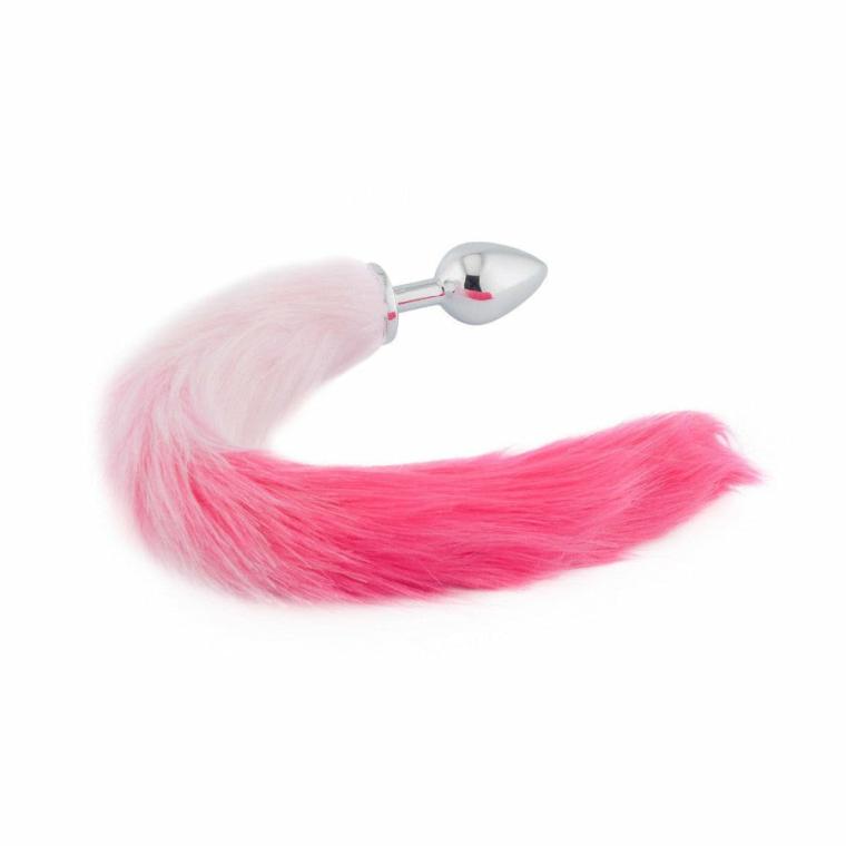 Pink Wolf Tail Plug 17″ Tails