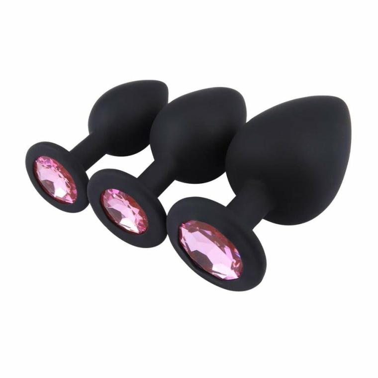 Pretty Pink Diamond Princess Kit (3 Piece) Butt Plugs