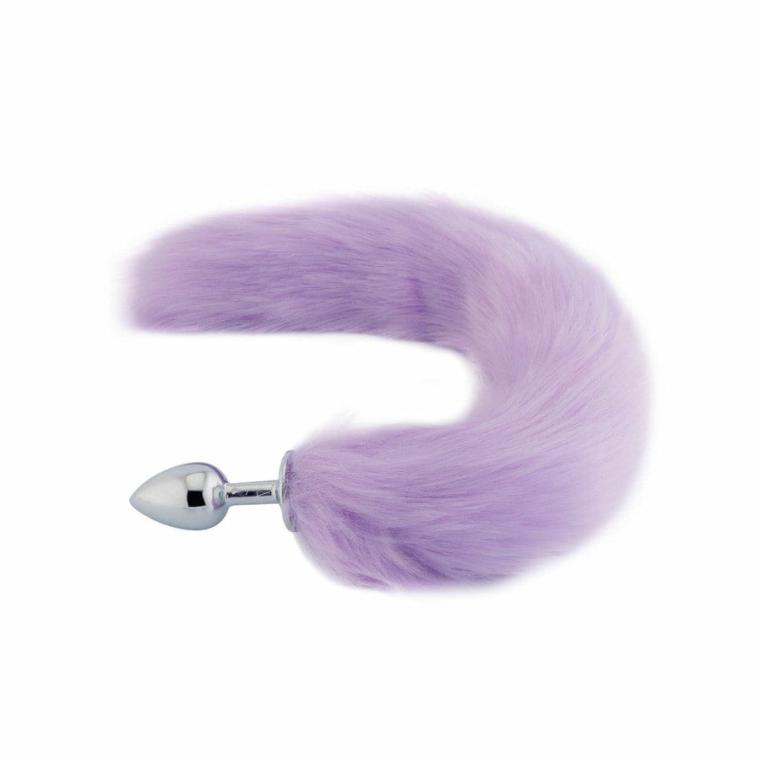 Purple Wolf Tail Plug 16″ Tails