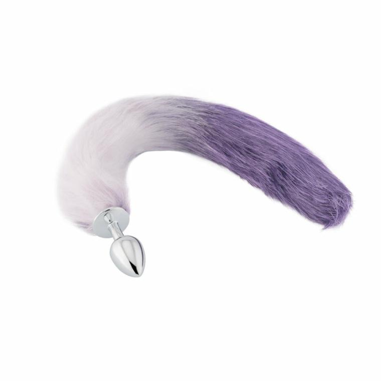 Purple Wolf Tail Plug 16″ Tails