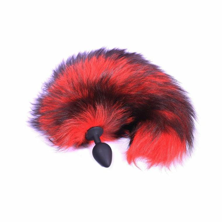 Red Silicone Cat Tail 16″ Cat Tails