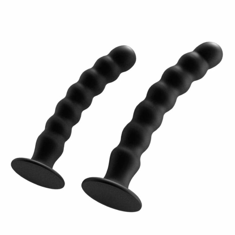 Ribbed Suction Cup Silicone Dildo Anal Toys