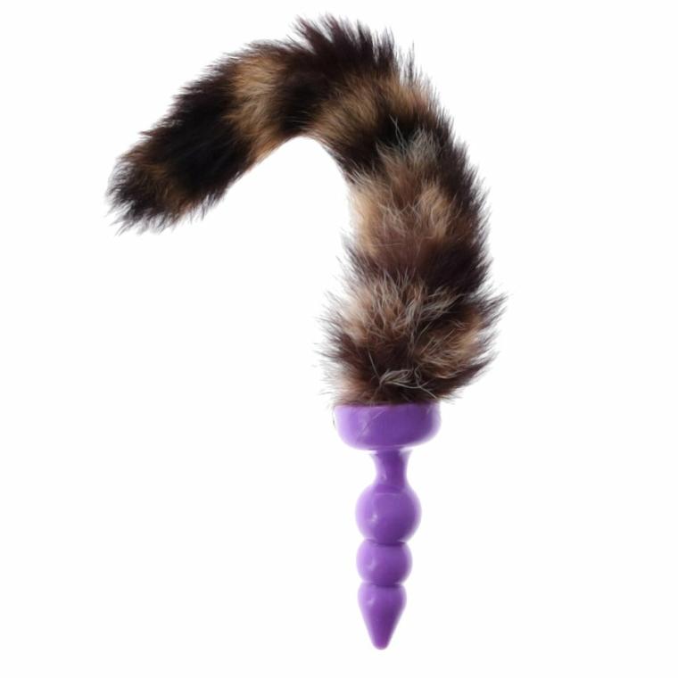 Silicone Raccoon Tail, 12″ Butt Plugs