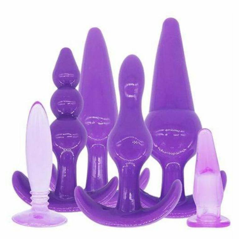 Silicone Stretching Trainer Kit (6 Piece) Anal Toys Pink