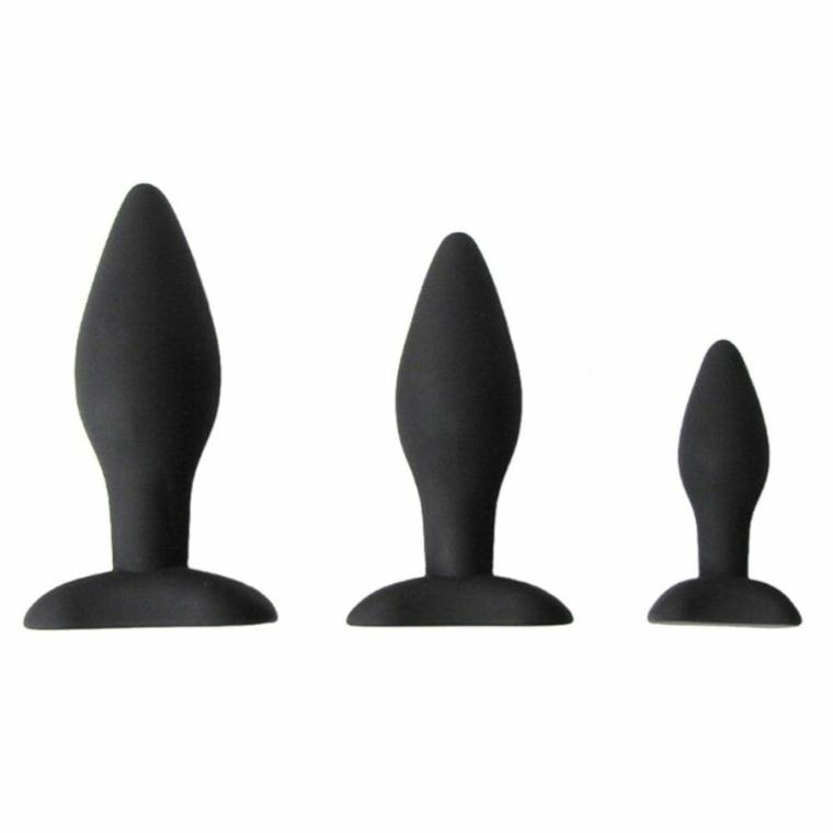 Small Silicone Plug Training Set (3 Piece) Anal Toys