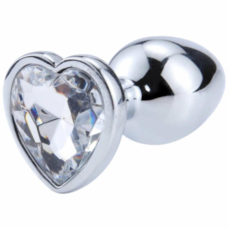 Steel Princess Heart Plug Butt Plugs Dark Blue