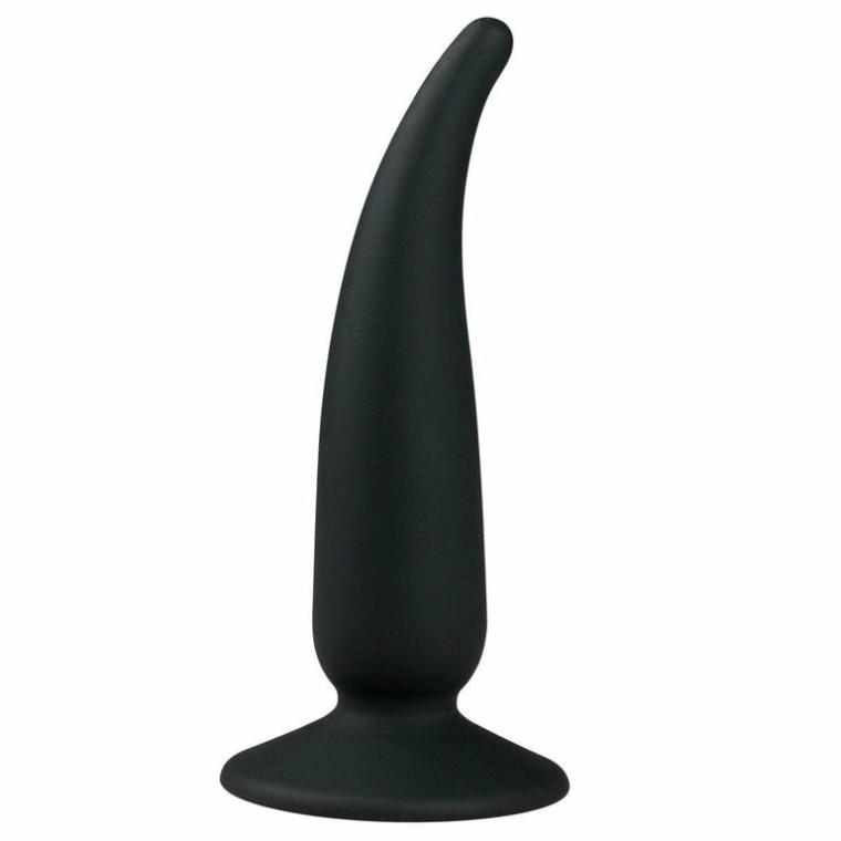 Tapered Silicone Butt Plug With Suction Cup 5 Inch Sex Toys