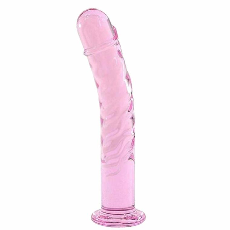 Tickled Pink Slim Glass Anal Dildo Anal Toys