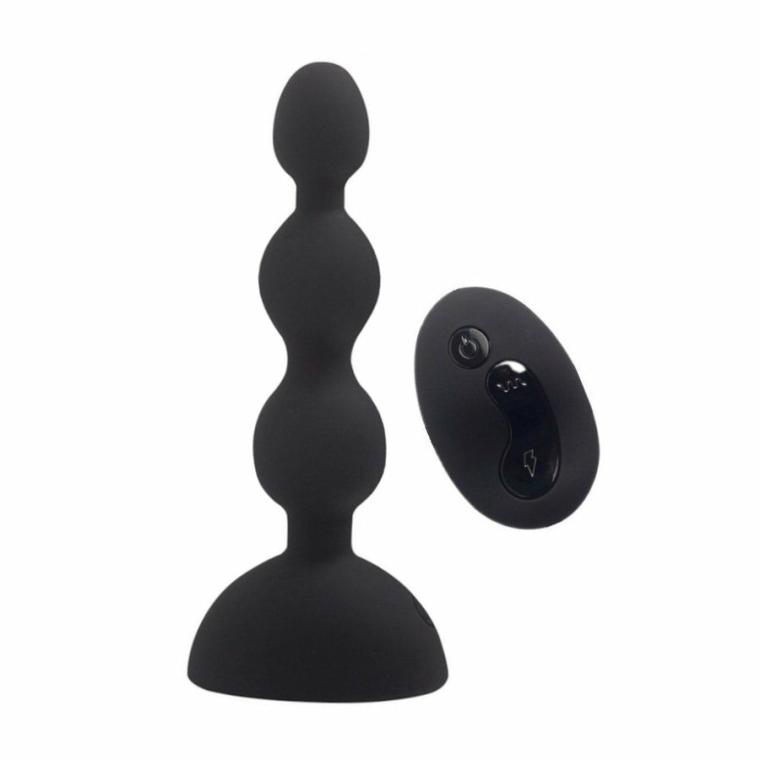 Triple Pleasure Anal Vibration Plug Anal Toys Black