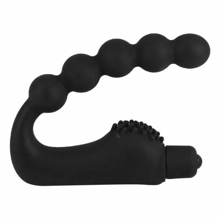 Vibrating Silicone Curved Stimulating Prostate Massaging Wand Anal Toys