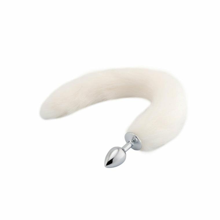 White Wolf Tail Plug 16″ Tails