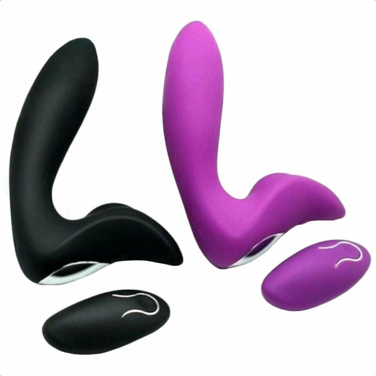 Wireless Vibrating Prostate Massager Anal Toys Black