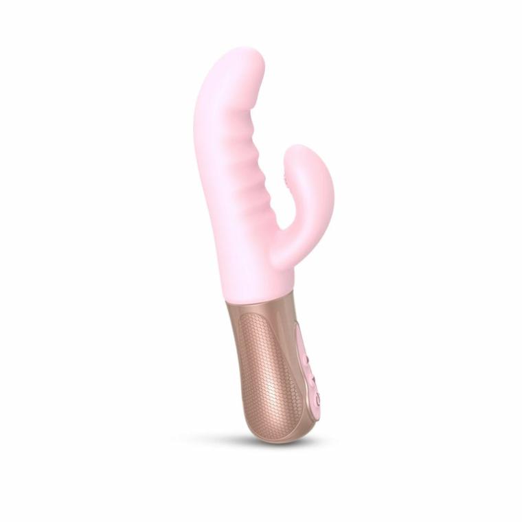 Sassy Bunny High Performance Thrusting Rabbit Rabbit Vibrators Baby Pink