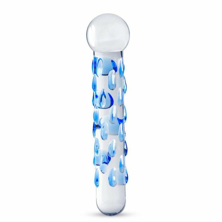 Straight & Nubbed Handmade Glass Dildo 6.7 Inch Dildos